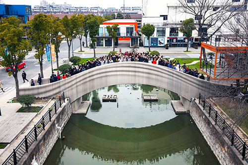 World's Longest 3D-Printed Bridge Opens in China